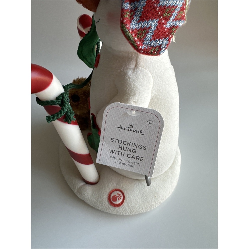 Hallmark Jingle Pals 2017 Stockings Hung with Care Music Motion Snowman WORKS - Picture 8 of 12